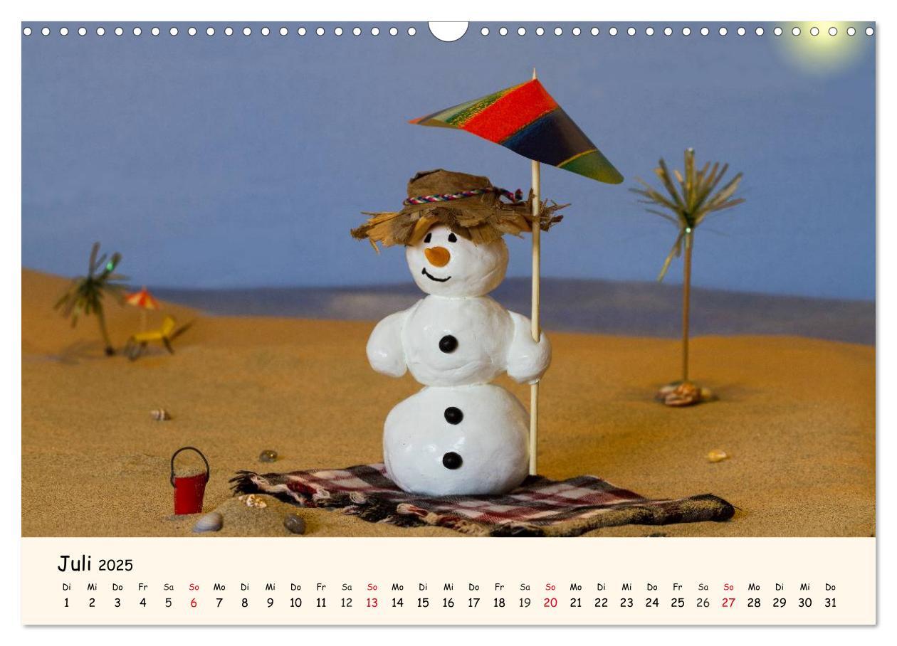 Bild: 9783435812110 | Schneemann des Monats 2025 (Wandkalender 2025 DIN A3 quer),...