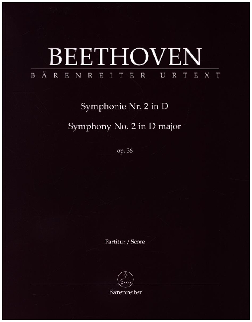 Cover: 9790006500079 | Symphonie Nr. 2 D-Dur op. 36, Partitur | Partitur, Urtextausgabe | VI