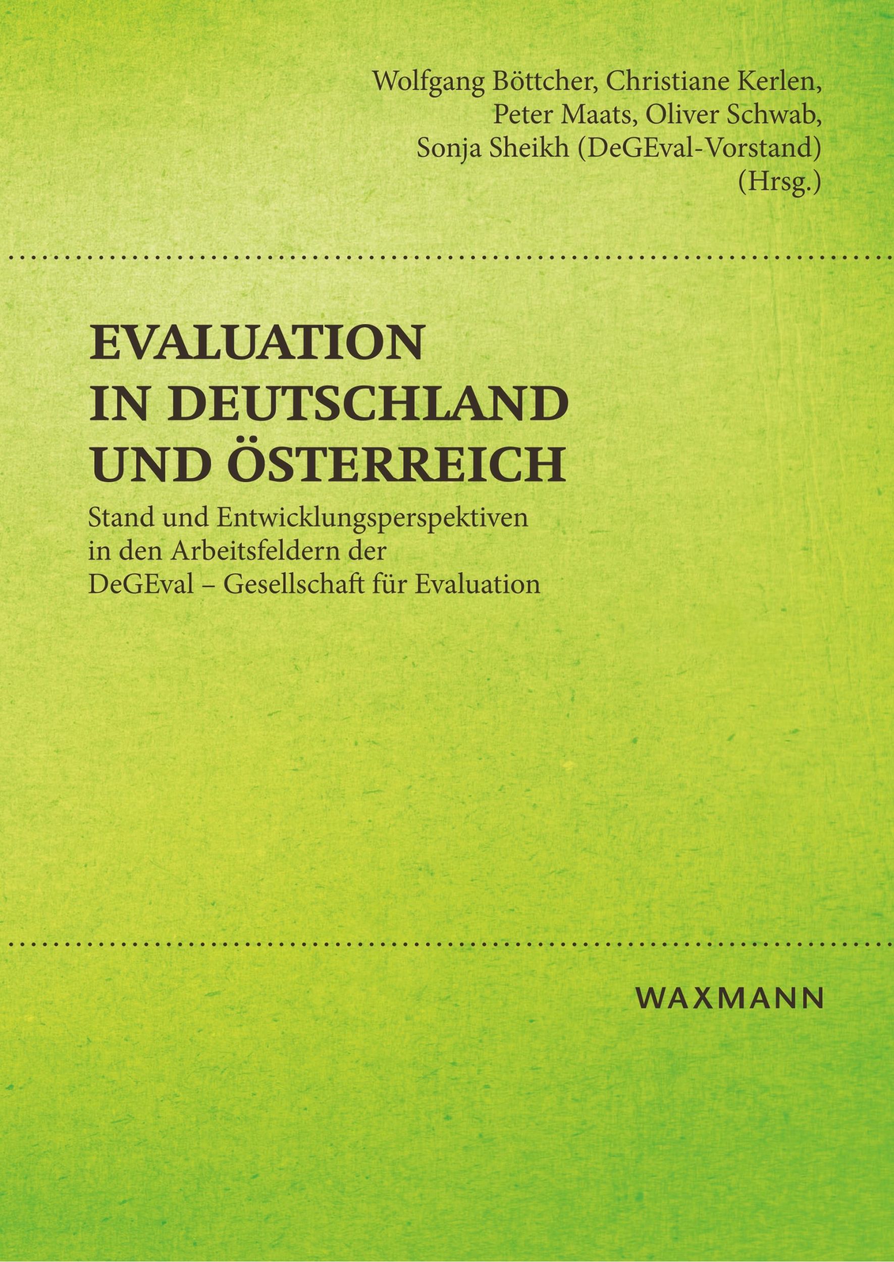 Cover: 9783830931492 | Evaluation in Deutschland und Österreich | Wolfgang Böttcher (u. a.)