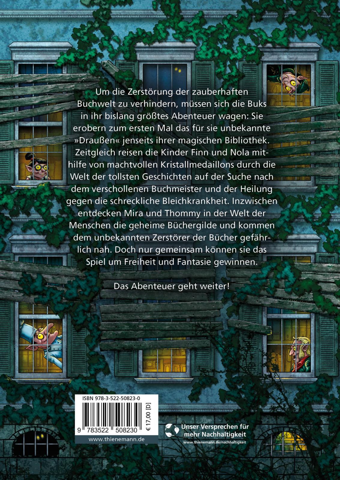 Rückseite: 9783522508230 | Die magische Bibliothek der Buks 2: Das verfluchte Medaillon | Buch