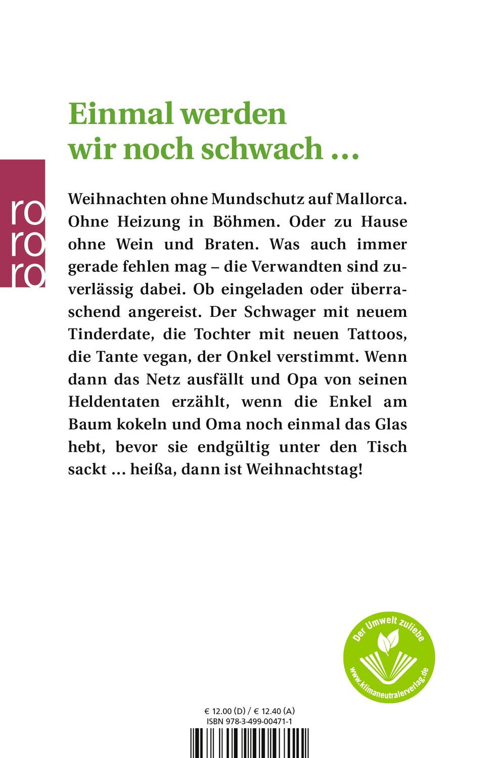 Rückseite: 9783499004711 | Hol Oma von der Bowle weg! | Dietmar Bittrich | Taschenbuch | Deutsch