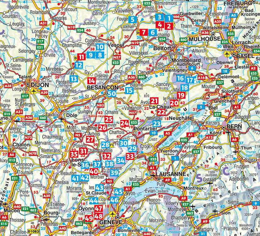 Bild: 9783763349890 | Jura - Franche-Comté (Rother Guide de randonnées) | Thomas Rettstatt