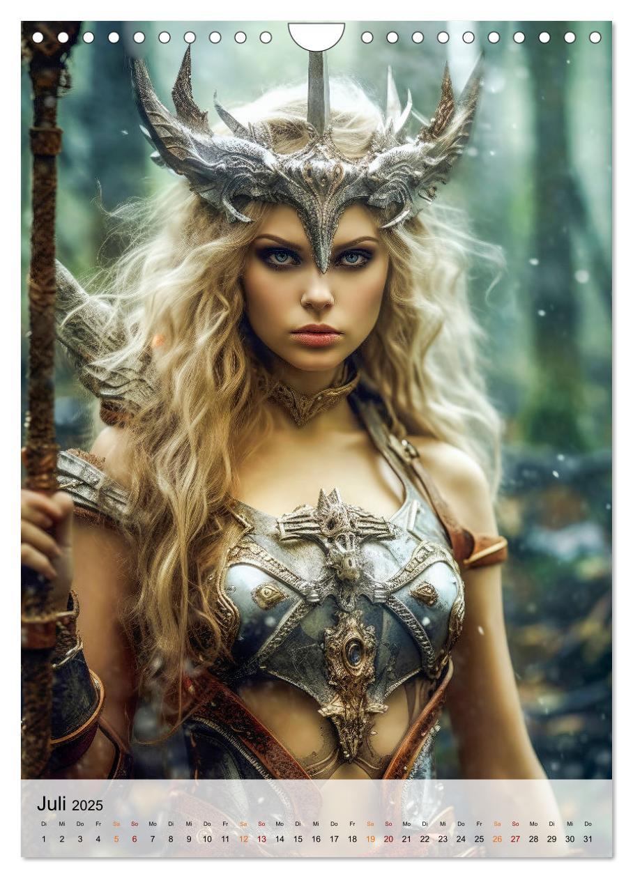 Bild: 9783435862962 | Fantasy Queens (Wandkalender 2025 DIN A4 hoch), CALVENDO...