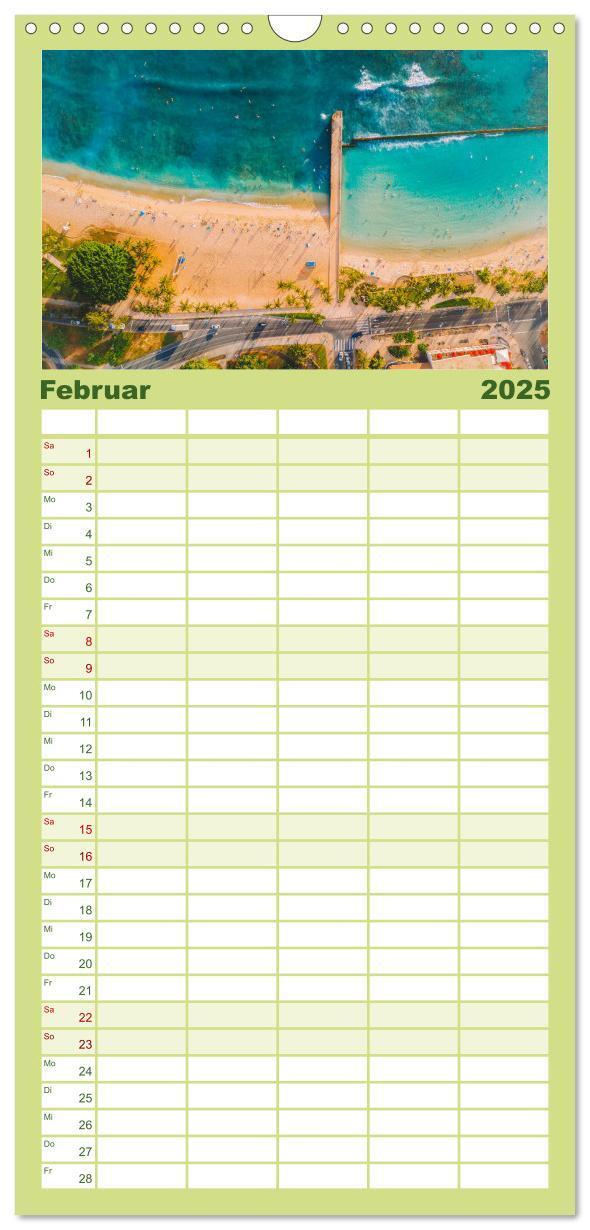 Bild: 9783457094136 | Familienplaner 2025 - Hawaii Traumziel mit 5 Spalten (Wandkalender,...