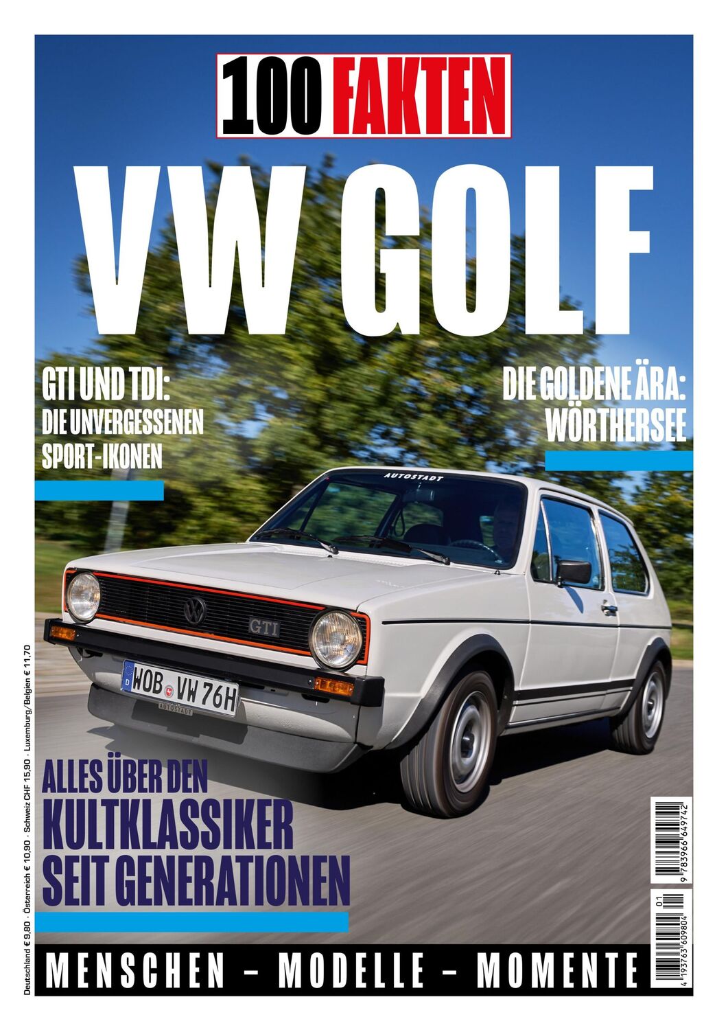 Cover: 9783966649742 | 100 Fakten: VW Golf | Alles über den Kult-Klassiker von Volkswagen