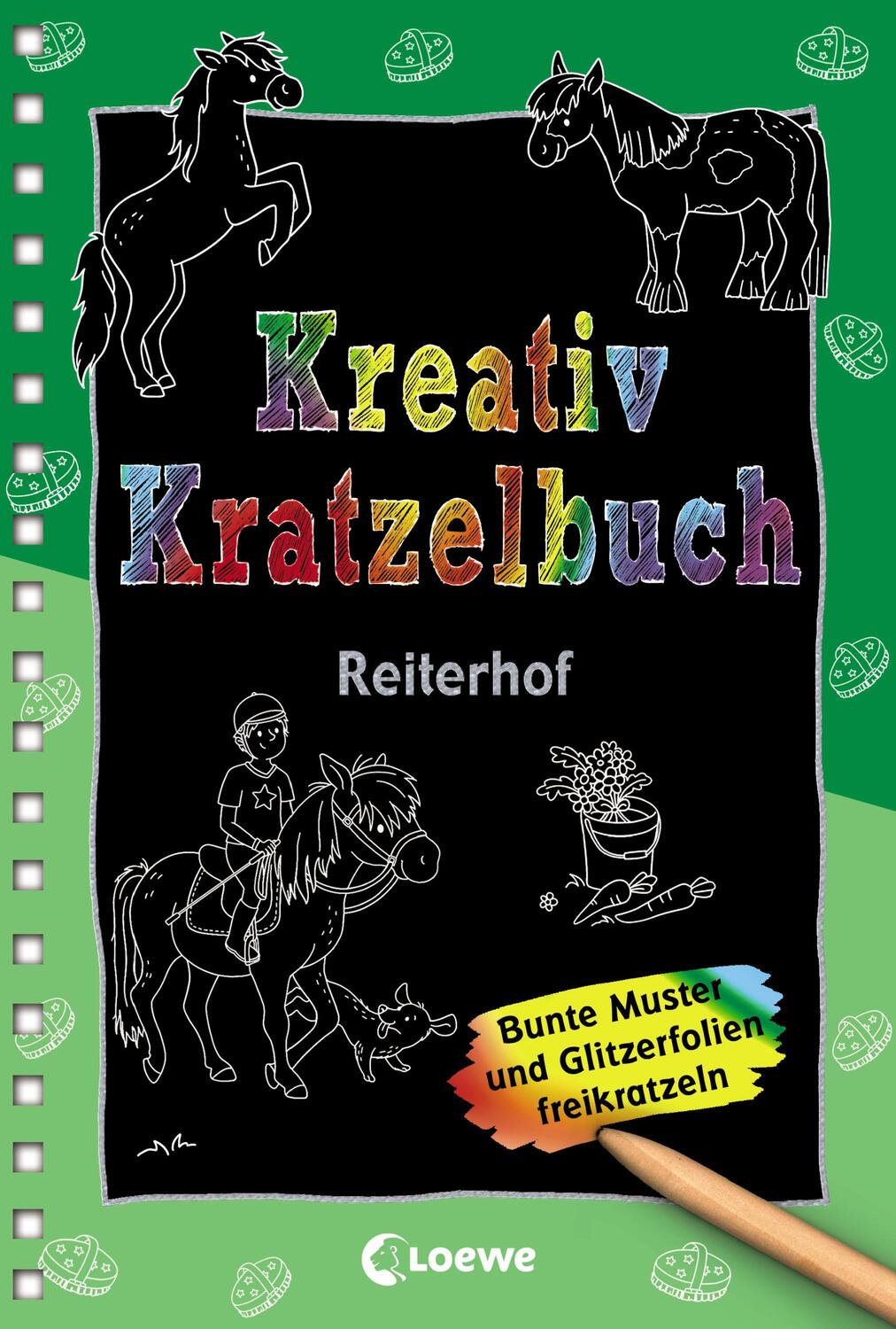 Cover: 9783743208483 | Kreativ-Kratzelbuch: Reiterhof | Taschenbuch | Kreativ-Kratzelbuch