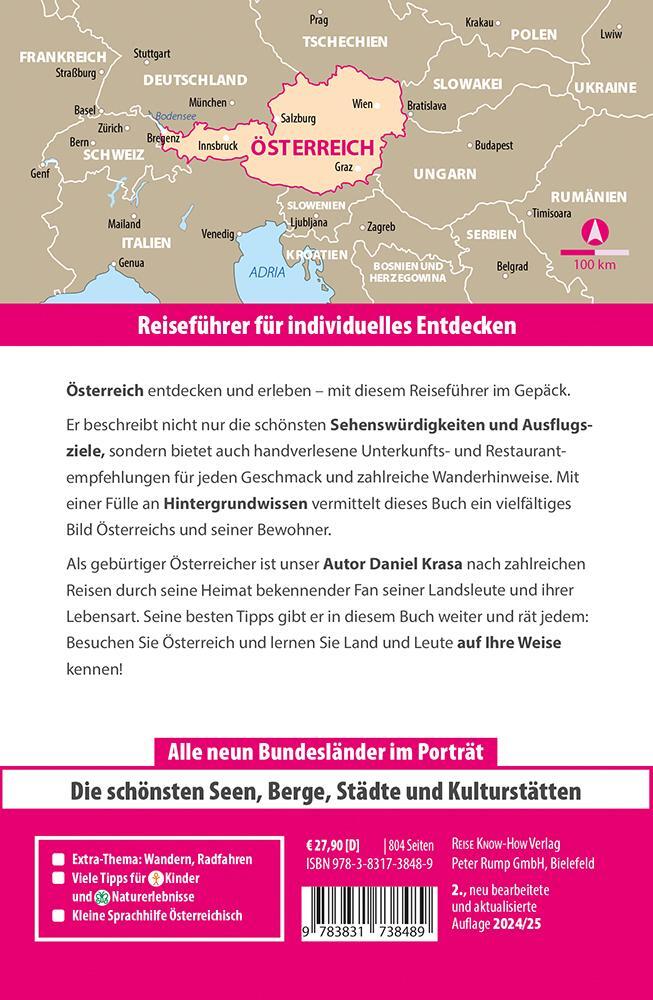 Rückseite: 9783831738489 | Reise Know-How Reiseführer Österreich | Daniel Krasa | Taschenbuch