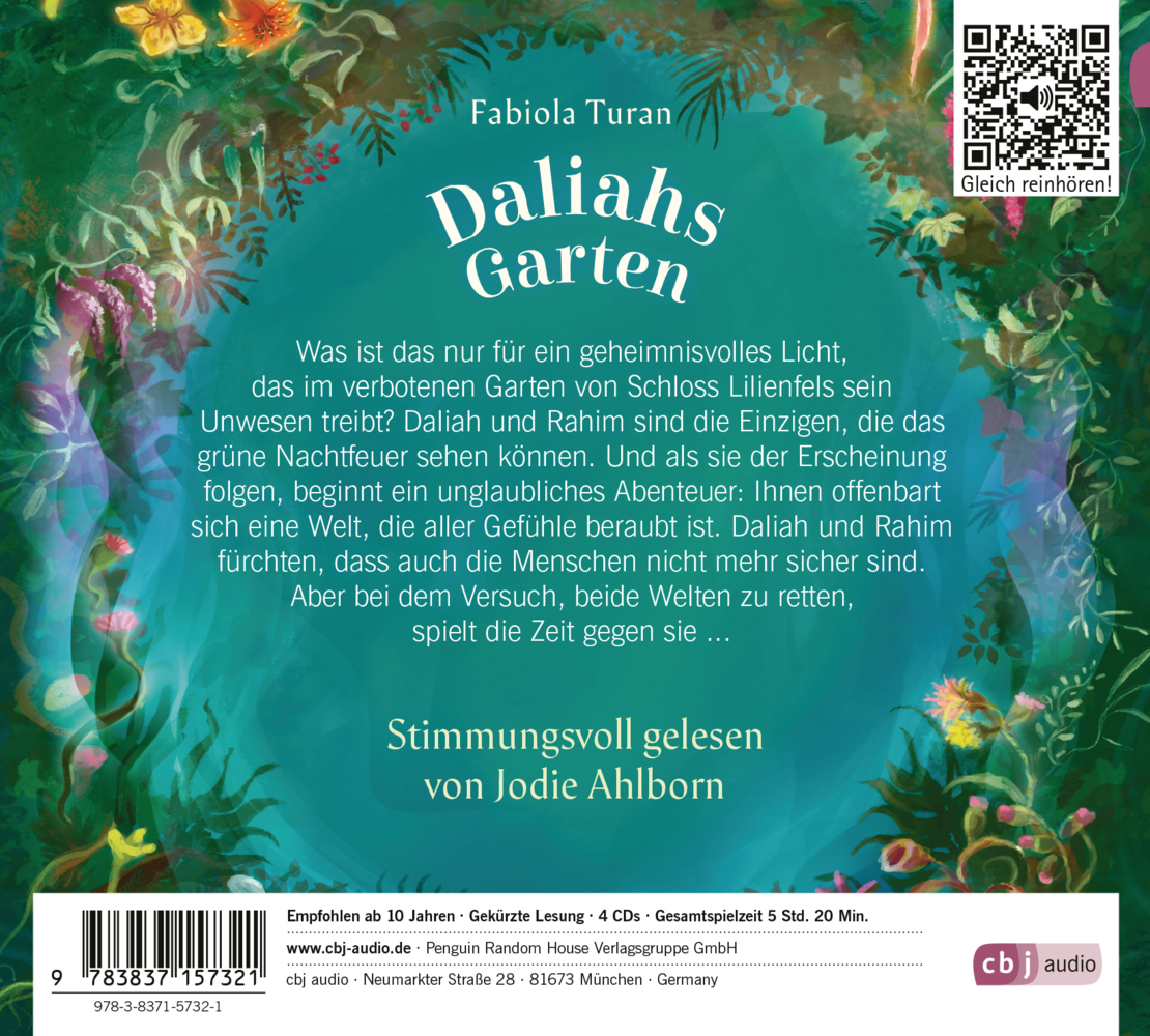 Bild: 9783837157321 | Daliahs Garten - Das Geheimnis des grünen Nachtfeuers, 4 Audio-CD | CD