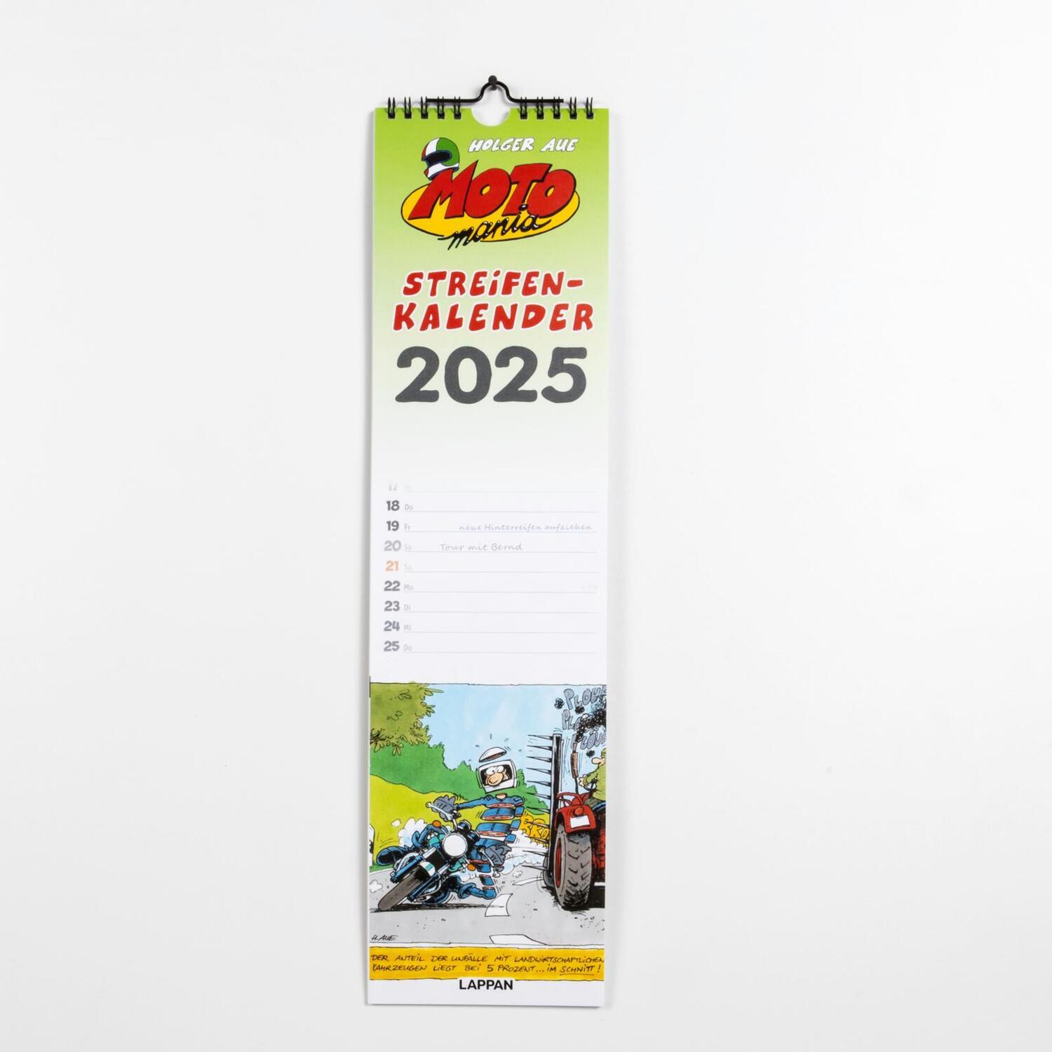 Bild: 9783830321477 | MOTOmania Streifenkalender 2025 | Holger Aue | Kalender | MOTOmania