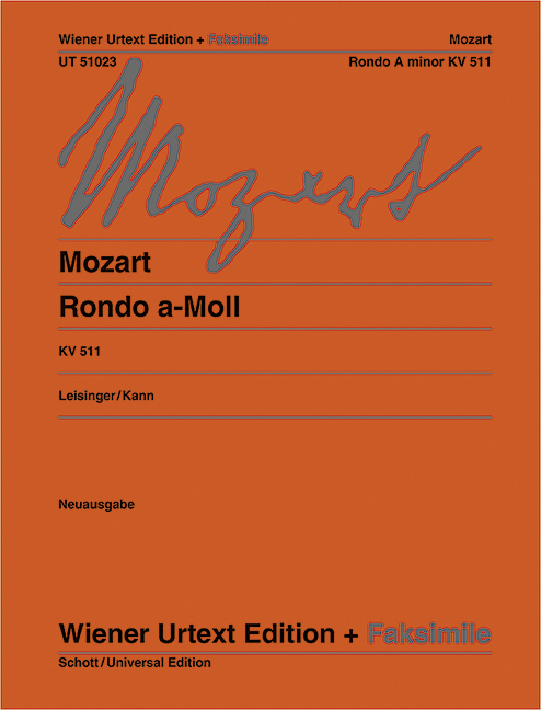 Cover: 9783850556477 | Rondo a-Moll | Nach Autograph und Erstdruck. KV 511. Klavier. | Buch
