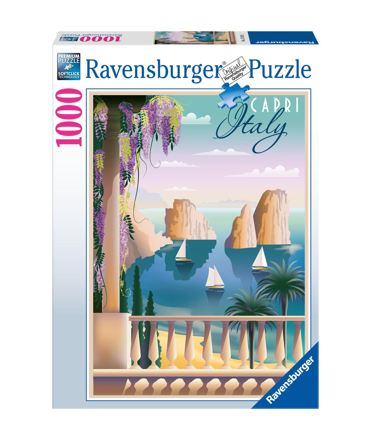 Cover: 4005556176151 | Ravensburger Puzzle 17615 - Viele Grüße aus Capri - 1000 Teile...