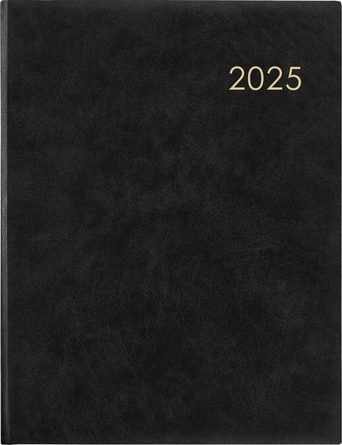 Cover: 4006928025015 | Wochenbuch anthrazit 2025 - Bürokalender 21x26,5 cm - 1 Woche auf 2...