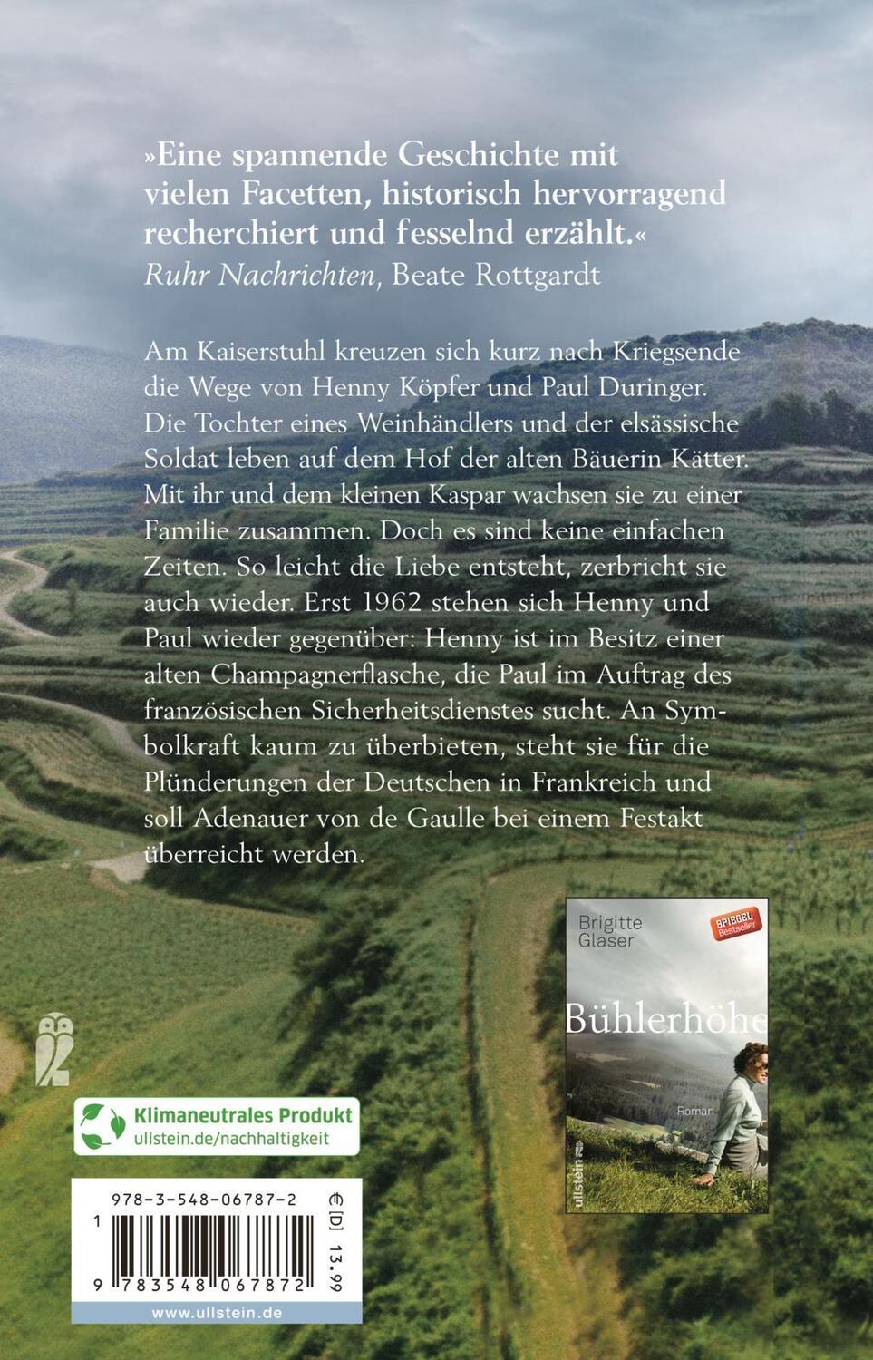 Rückseite: 9783548067872 | Kaiserstuhl | Brigitte Glaser | Taschenbuch | 464 S. | Deutsch | 2023
