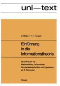 Cover: 9783528130060 | Einführung in die Informationstheorie | Ernst Henze | Taschenbuch