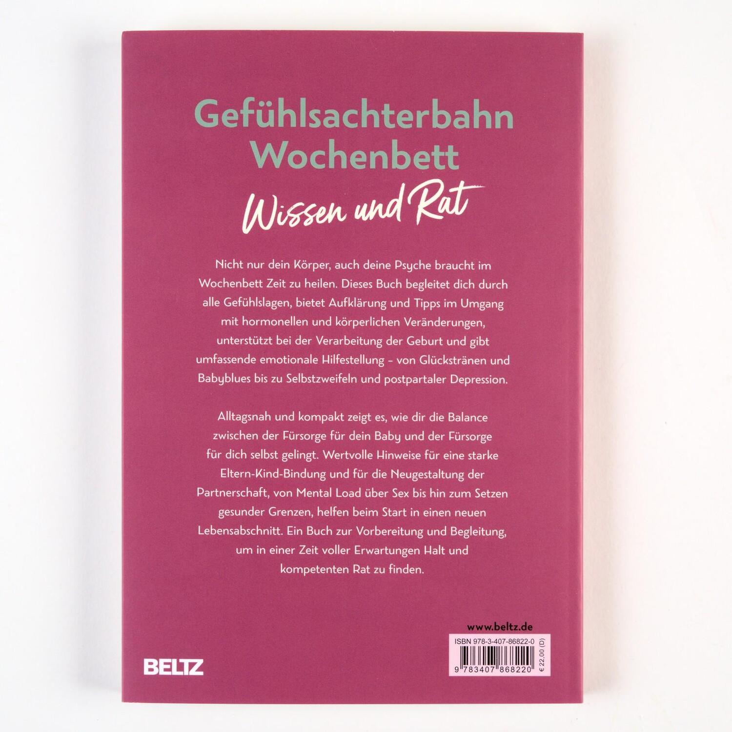 Rückseite: 9783407868220 | Sorg gut für dich im Wochenbett | Lea Beck-Hiestermann | Taschenbuch