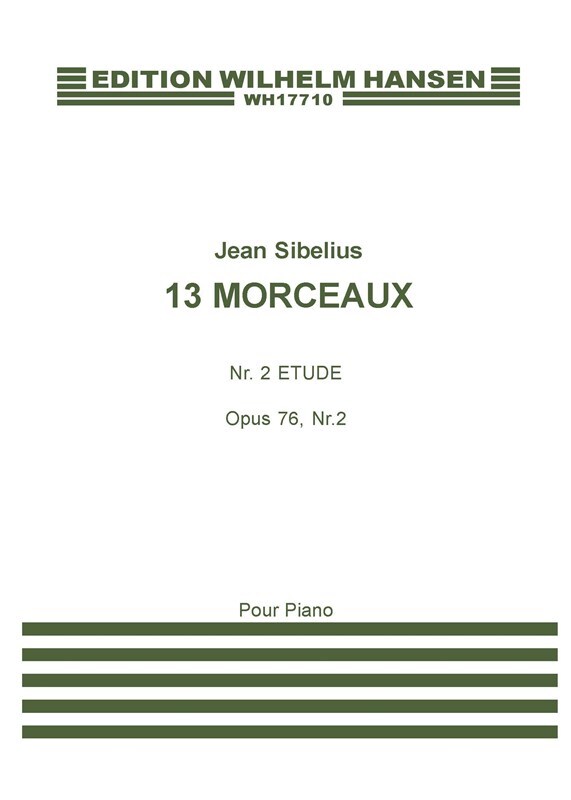 Cover: 5020679576533 | 13 Pieces Op.76 No.2- Etude | Jean Sibelius | Buch | 1998