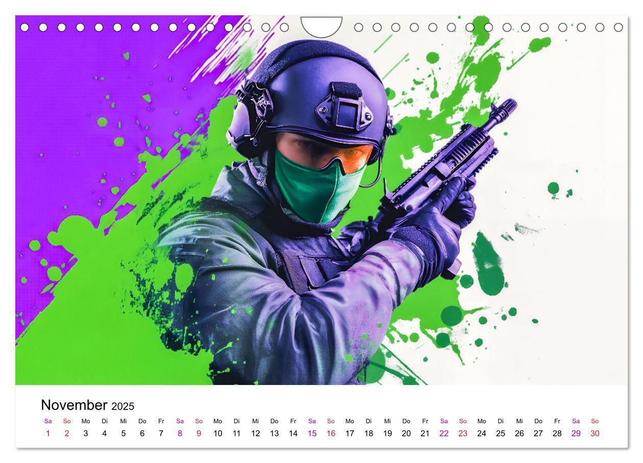 Bild: 9783457204573 | Paintball cool (Wandkalender 2025 DIN A4 quer), CALVENDO...