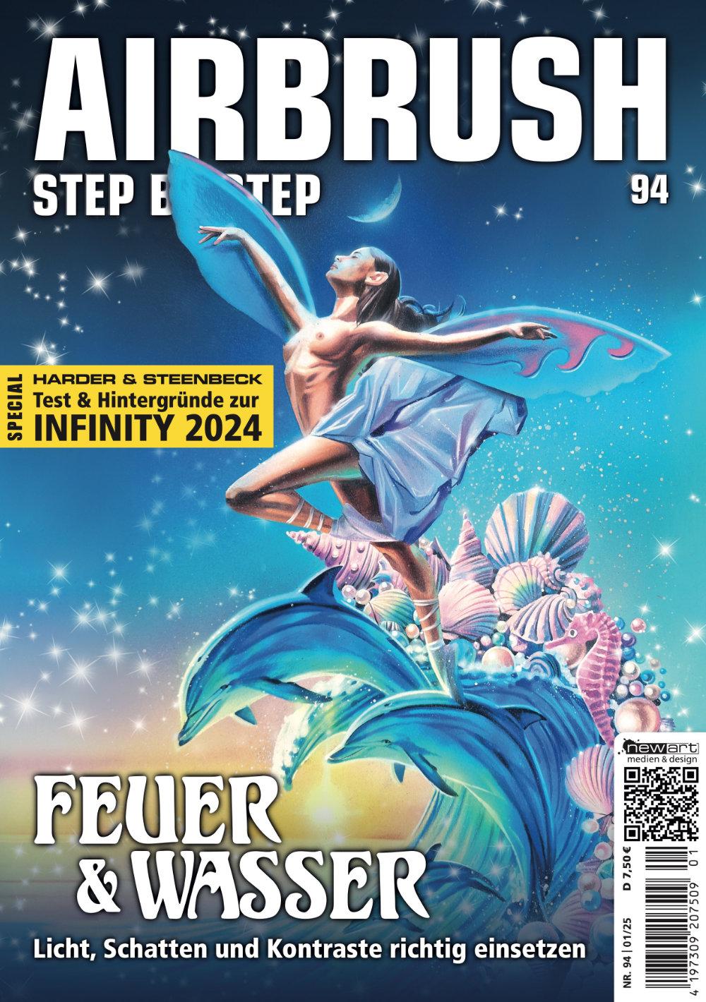 Cover: 9783941656888 | Airbrush Step by Step 94 | Feuer &amp; Wasser | Katja Hassler | Buch