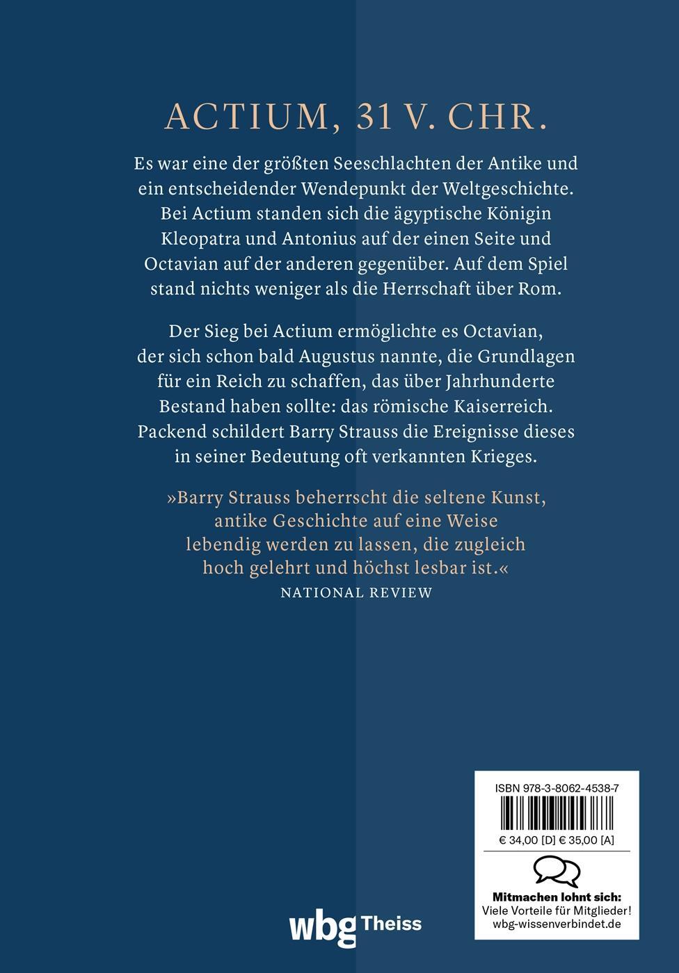 Rückseite: 9783806245387 | Die Geburt des römischen Kaiserreichs | Barry Strauss | Buch | 392 S.