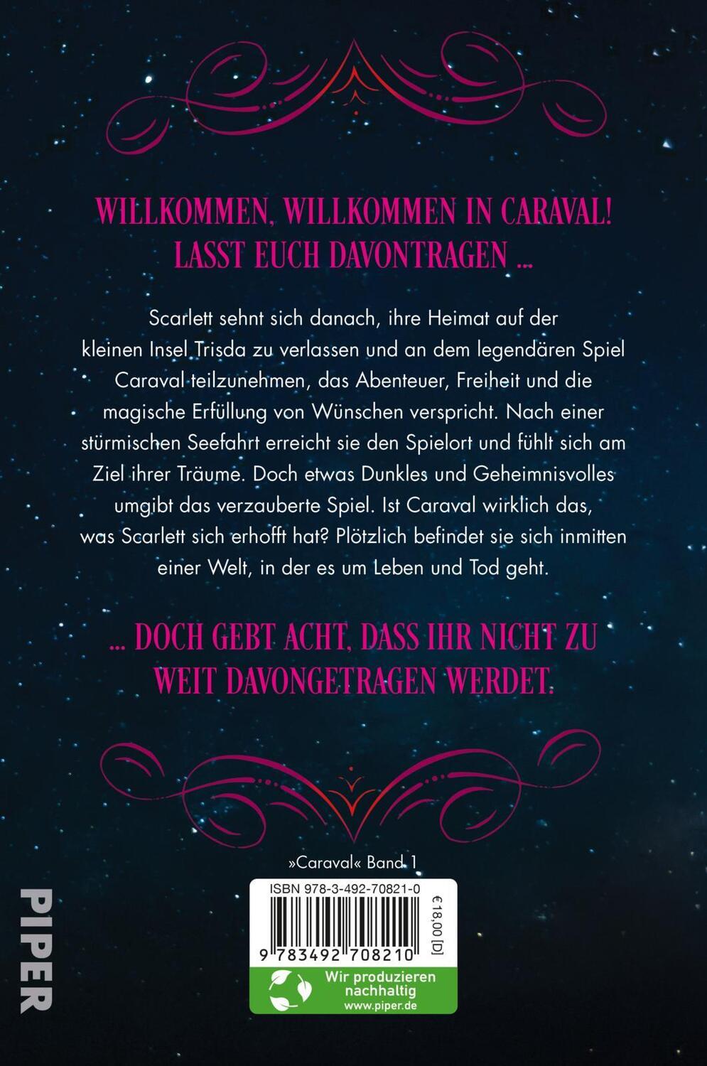 Rückseite: 9783492708210 | Caraval | Roman Bezaubernd und fantasievoll: Die BookTok-Sensation!