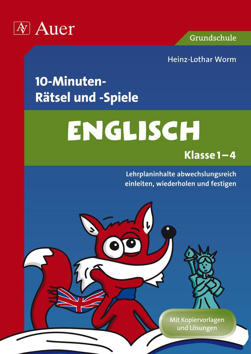 Cover: 9783403073321 | 10-Minuten-Rätsel und -Spiele Englisch Klasse 1-4 | Heinz-Lothar Worm