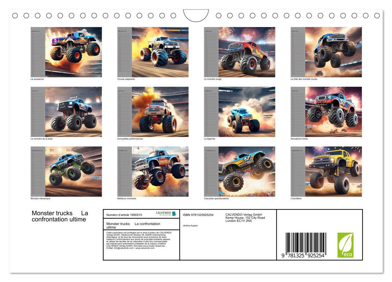 Bild: 9781325925254 | Monster trucks La confrontation ultime (Calendrier mural 2025 DIN...