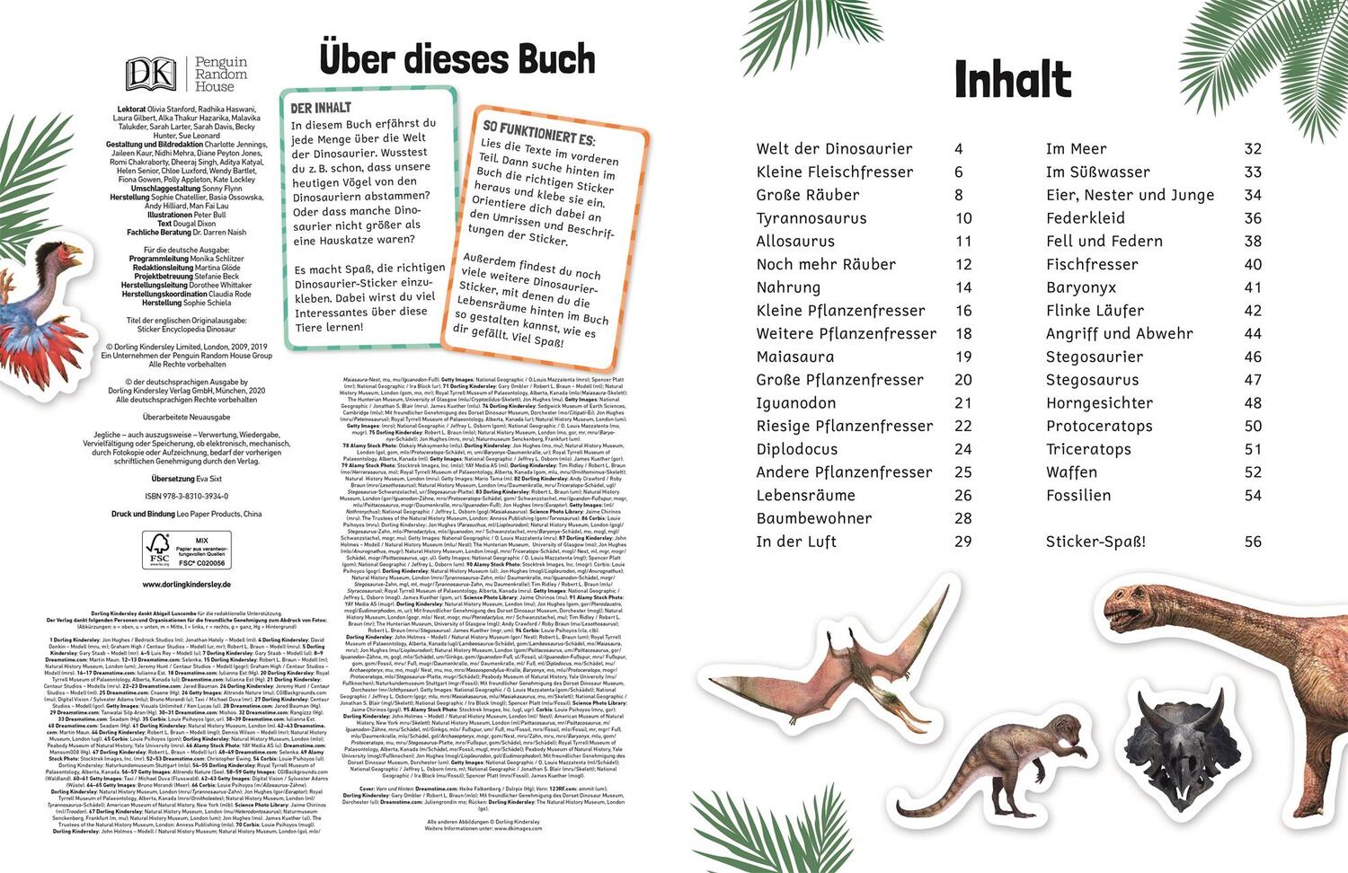 Bild: 9783831039340 | Sticker-Lexikon. Dinosaurier | Mit über 600 Stickern | Taschenbuch