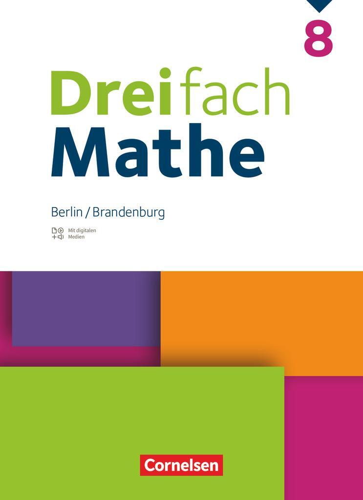 Cover: 9783060001798 | Dreifach Mathe 8. Schuljahr - Berlin und Brandenburg - Schulbuch...