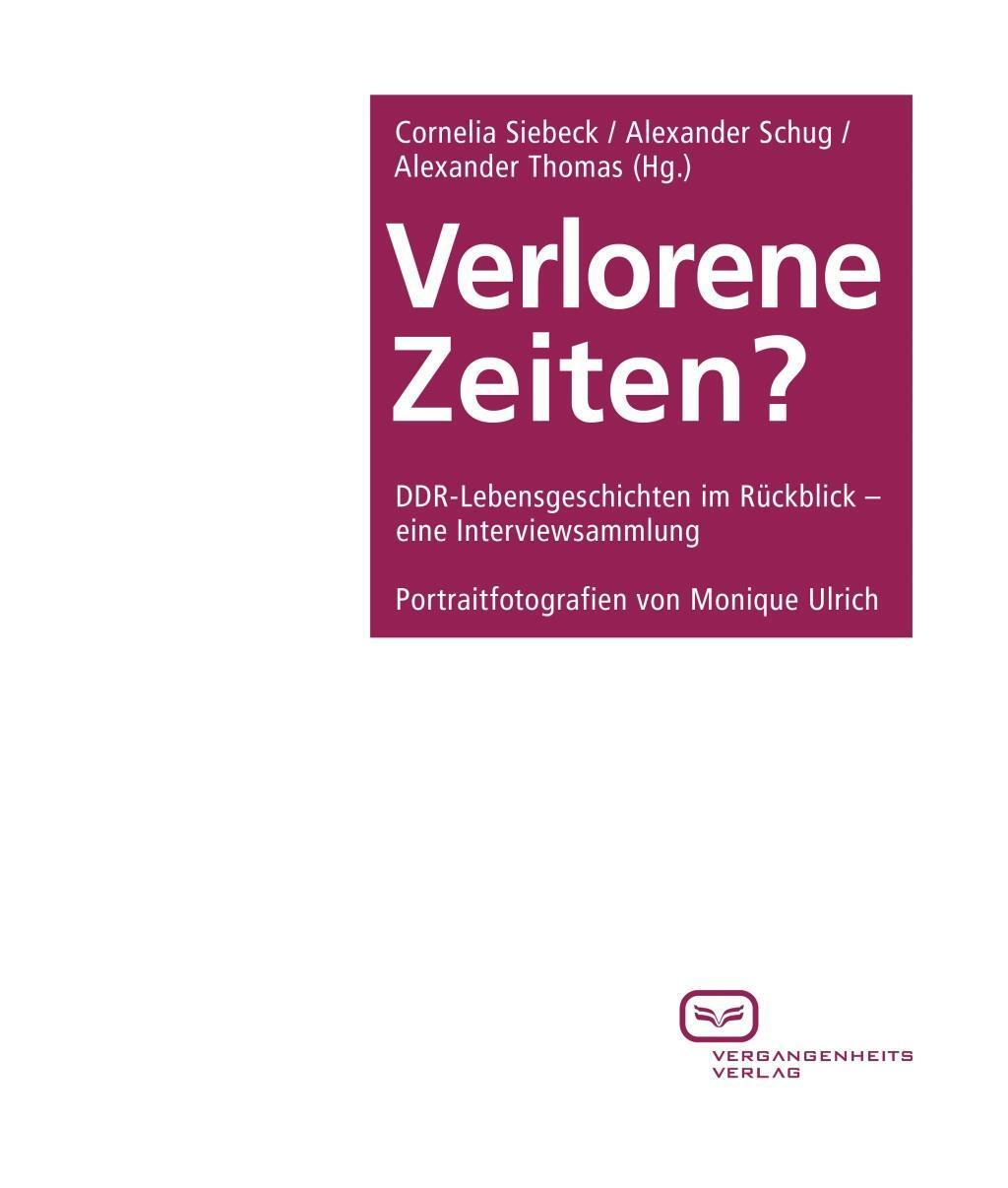 Cover: 9783940621115 | Verlorene Zeiten? | Taschenbuch | 250 S. | Deutsch | 2010