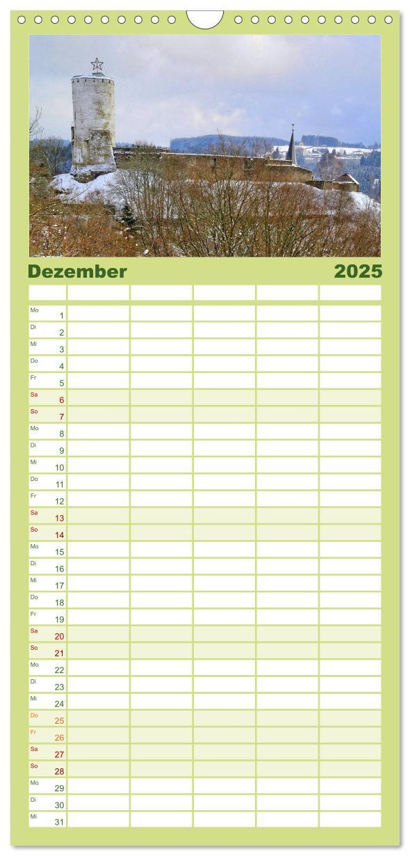 Bild: 9783457105580 | Familienplaner 2025 - Burgenland Eifel mit 5 Spalten (Wandkalender,...