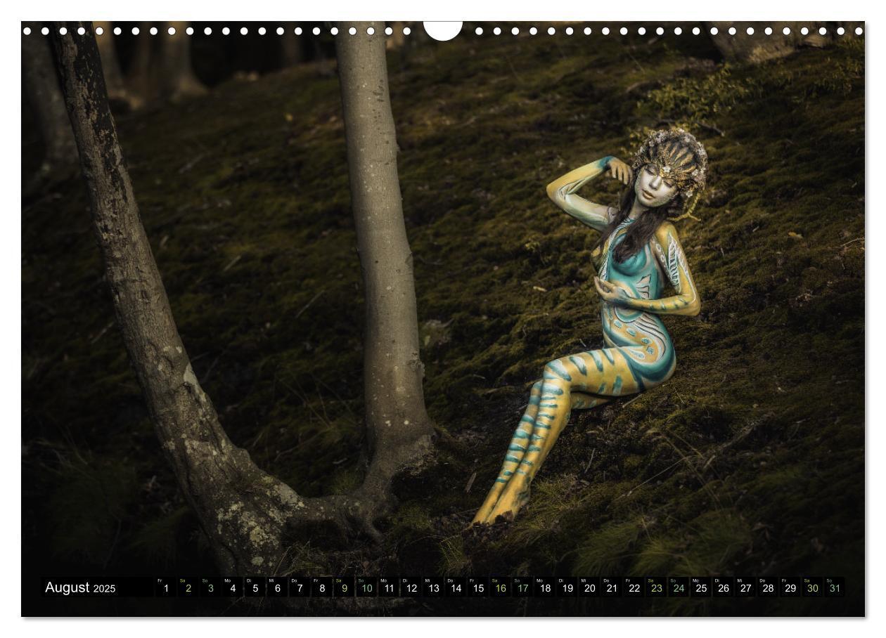 Bild: 9783383911538 | Naturwesen - Bodypainting Körperlandschaften (Wandkalender 2025 DIN...