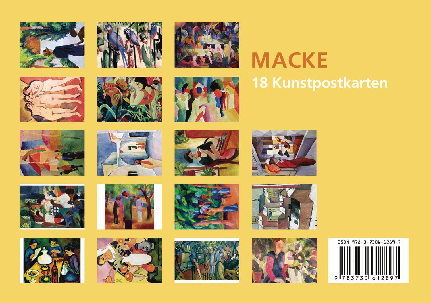 Bild: 9783730612897 | Postkarten-Set August Macke | Stück | Anaconda Postkarten | 20 S.