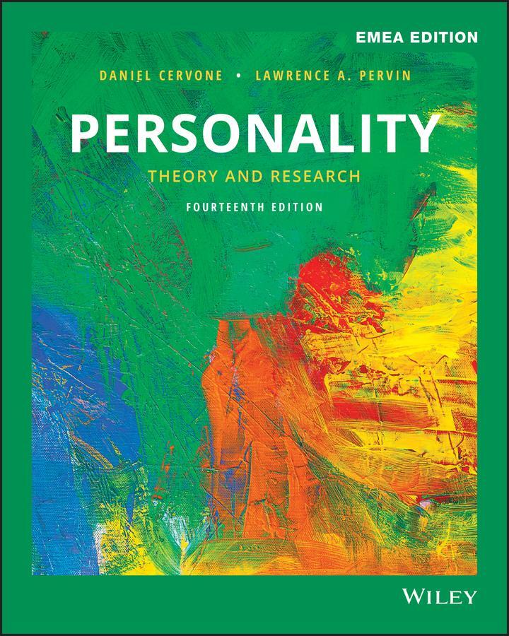Cover: 9781119586210 | Personality - Theory and Research, 14th EMEA Edition | D Cervone