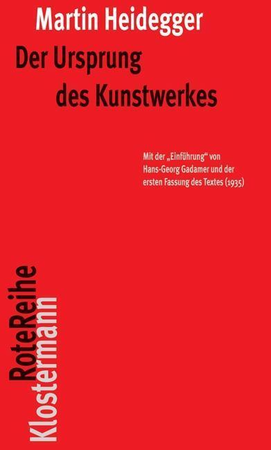 Cover: 9783465041634 | Der Ursprung des Kunstwerkes | Martin Heidegger | Taschenbuch | 2012