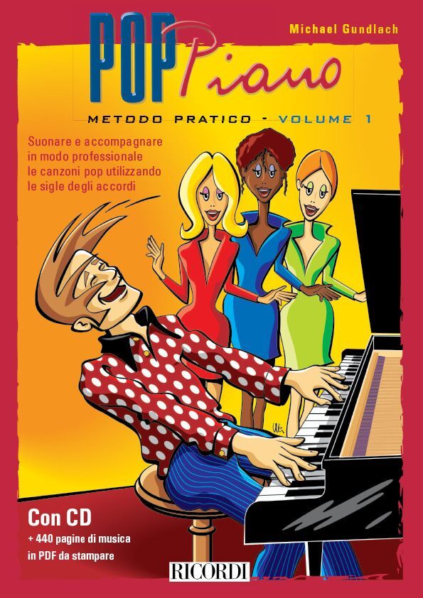 Cover: 9790215107175 | Pop piano metodo pratico volume 1 | Scuola di pianoforte pop | Ricordi