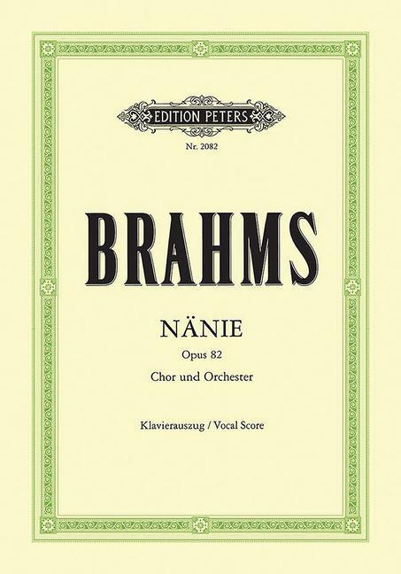 Cover: 9790014009335 | Nänie Op. 82 for Choir and Orchestra (Vocal Score) | Taschenbuch