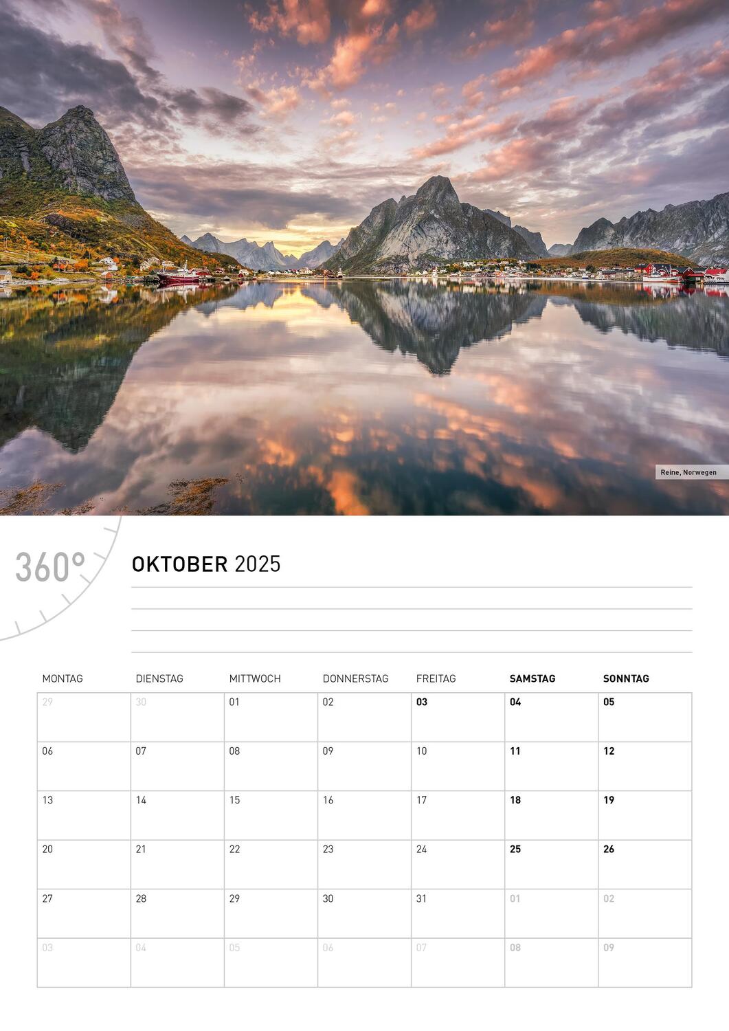 Bild: 9783968555805 | 360° Europas Hoher Norden Broschürenkalender 2025 | Zwerger-Schoner