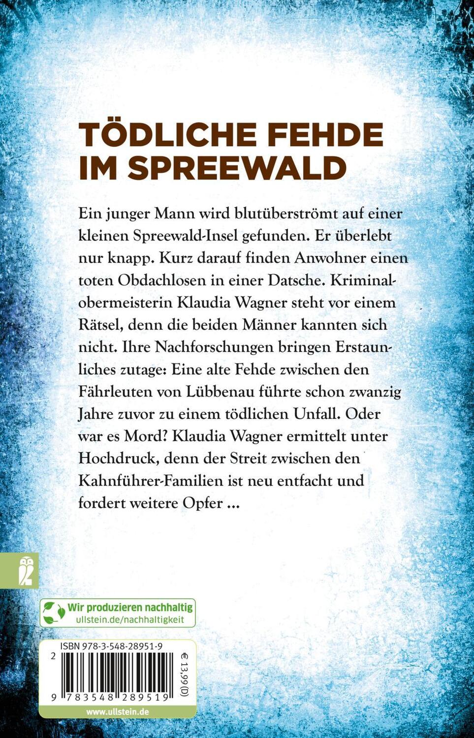 Rückseite: 9783548289519 | Spreewaldrache | Kriminalroman | Christiane Dieckerhoff | Taschenbuch