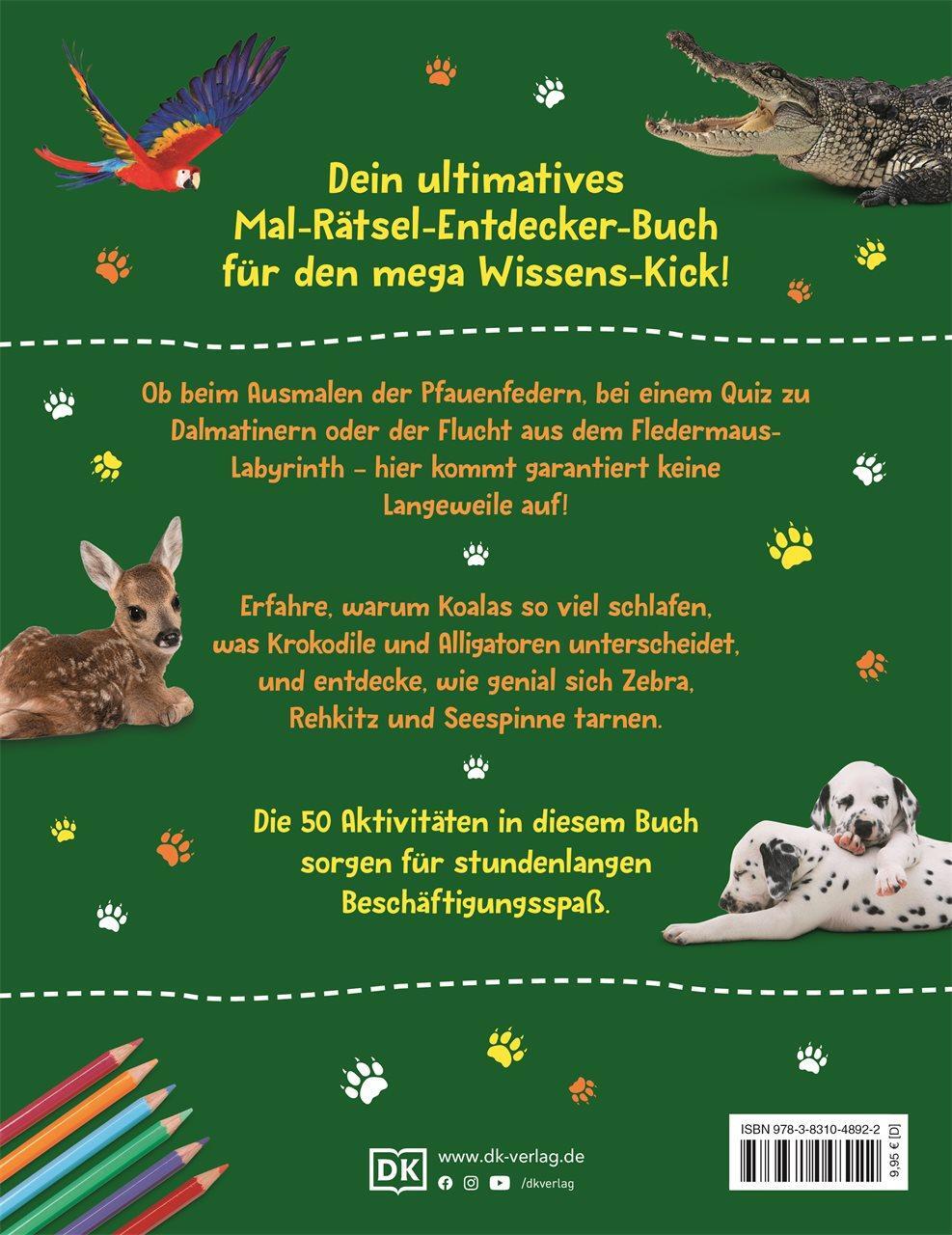 Rückseite: 9783831048922 | Mein Mitmach-Wissens-Kick. Tiere | Taschenbuch | 96 S. | Deutsch