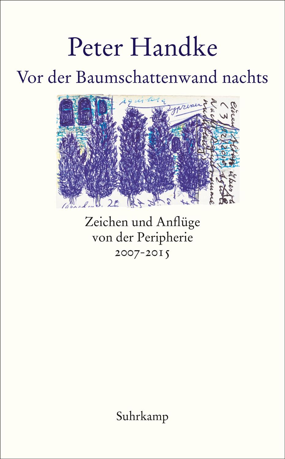 Cover: 9783518468838 | Vor der Baumschattenwand nachts | Peter Handke | Taschenbuch | Deutsch