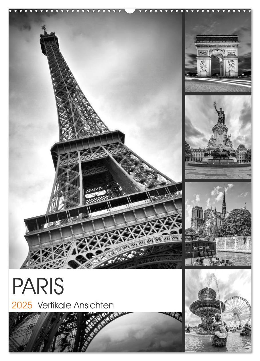 Cover: 9783457085707 | PARIS Vertikale Ansichten (Wandkalender 2025 DIN A2 hoch), CALVENDO...