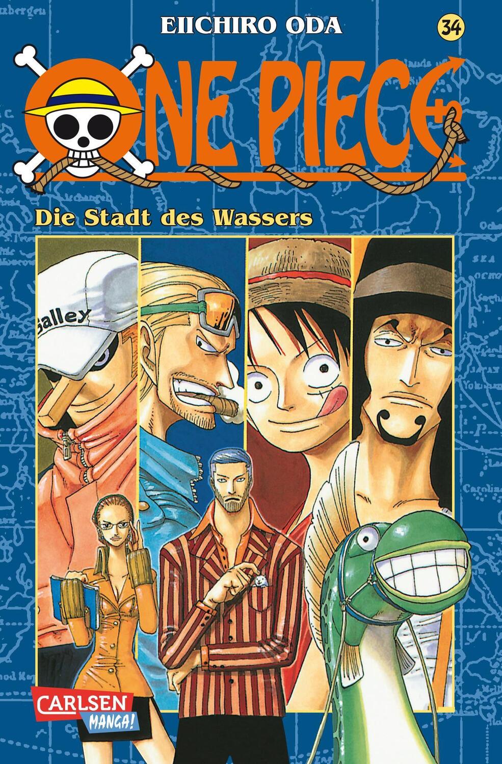 Cover: 9783551757241 | One Piece 34. Die Stadt des Wassers | Eiichiro Oda | Taschenbuch