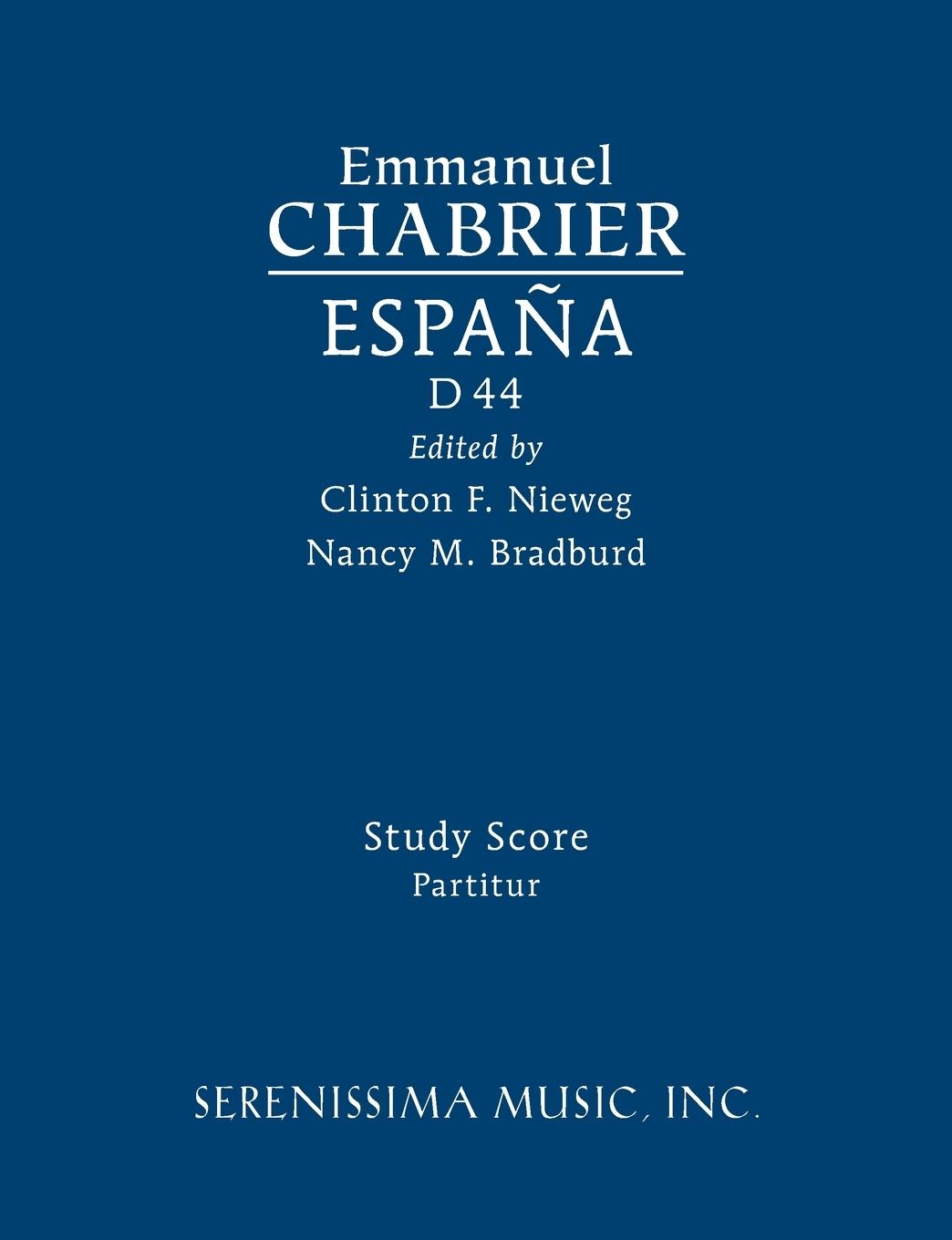 Cover: 9781932419566 | Espana | Study score | Emmanuel Chabrier (u. a.) | Taschenbuch | 2010