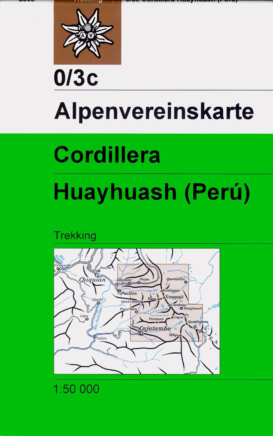 Cover: 9783937530079 | DAV Alpenvereinskarte 0/3C Cordillera Huayhuash Peru 1 : 50 000 | 2018