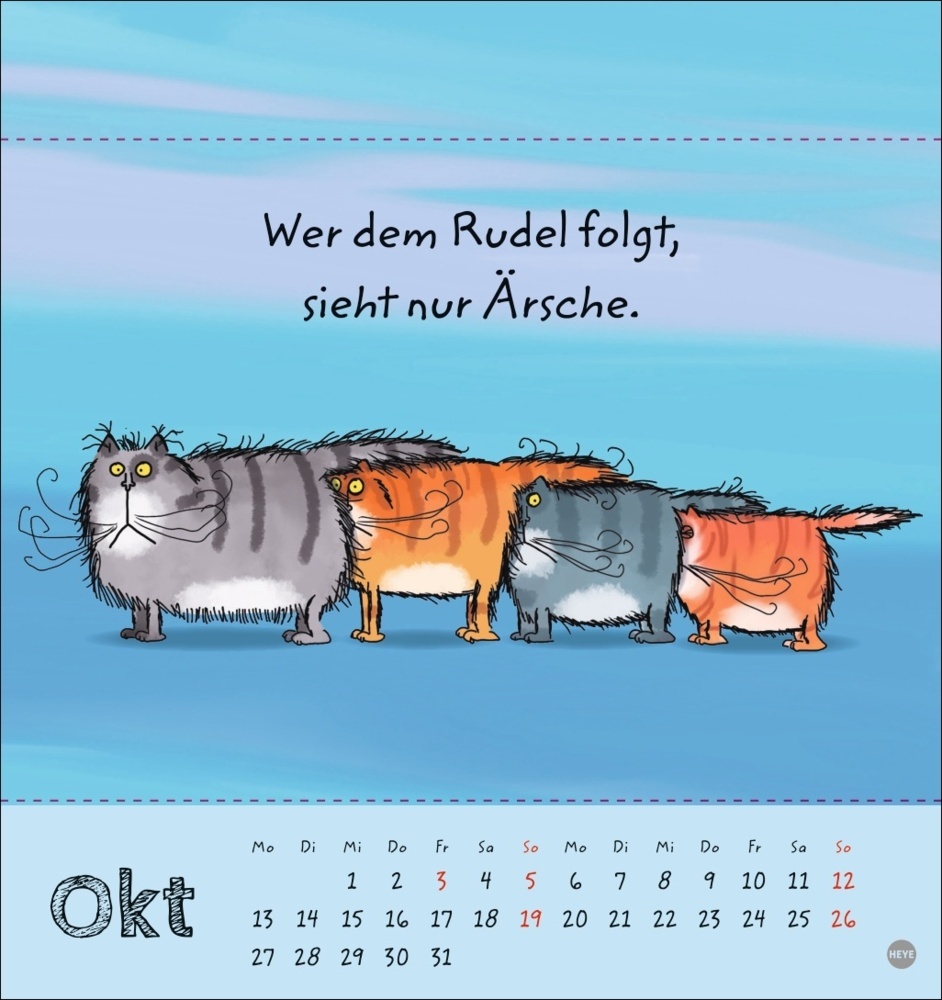 Bild: 9783756406951 | Catzz Postkartenkalender 2025 | Alexander Holzach | Kalender | 13 S.