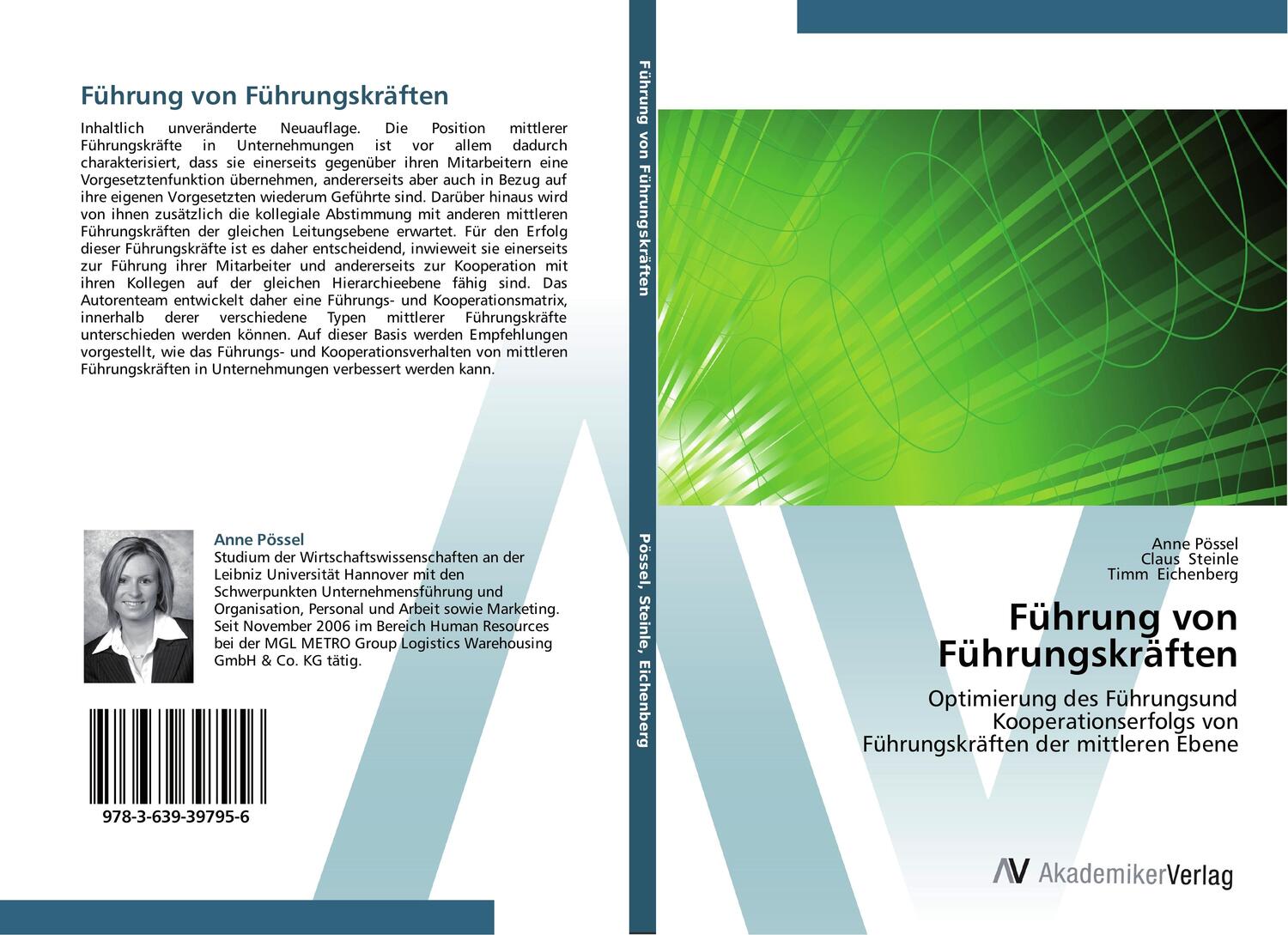 Cover: 9783639397956 | Führung von Führungskräften | Anne Pössel (u. a.) | Taschenbuch | 2012