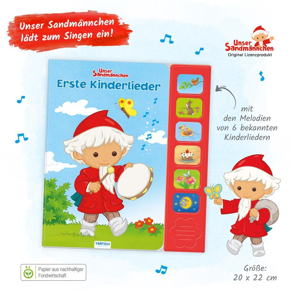 Bild: 9783988022912 | Trötsch Unser Sandmännchen Soundbuch Erste Kinderlieder | KG | Buch