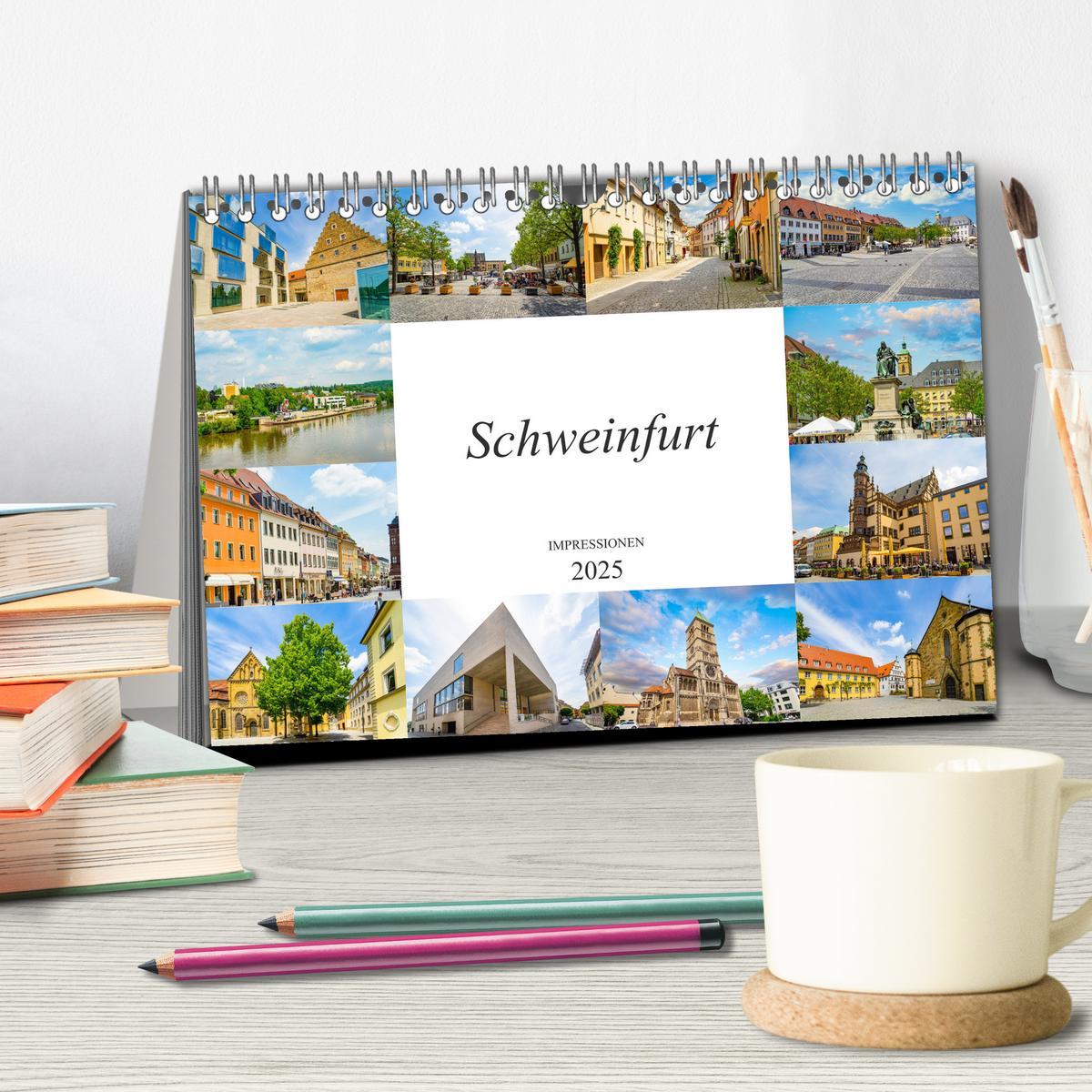 Bild: 9783435228539 | Schweinfurt Impressionen (Tischkalender 2025 DIN A5 quer), CALVENDO...