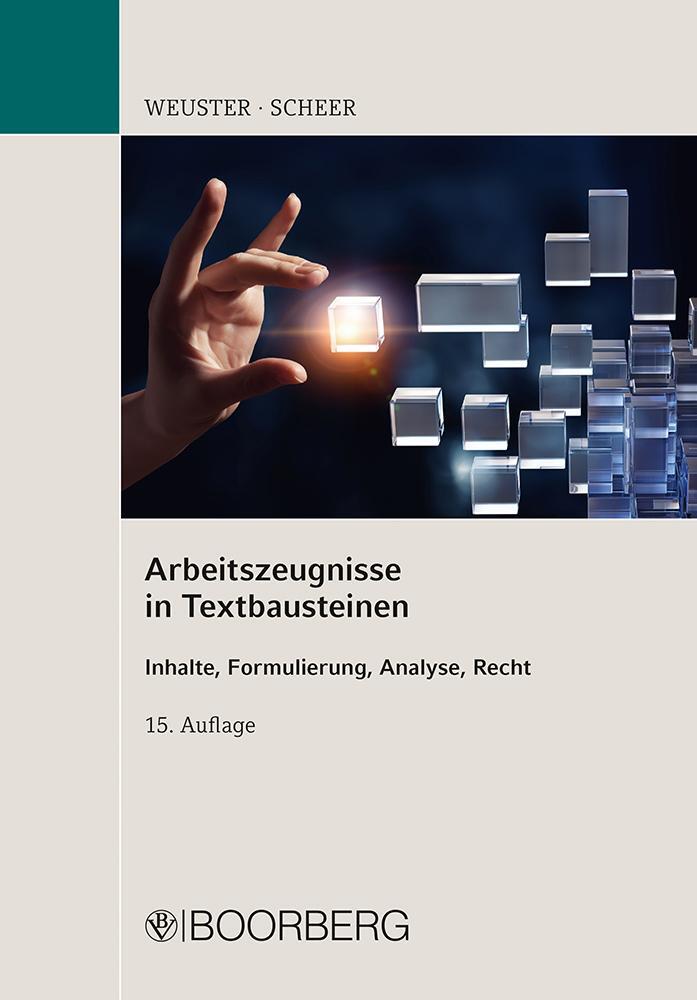 Cover: 9783415074750 | Arbeitszeugnisse in Textbausteinen | Arnulf Weuster (u. a.) | Buch