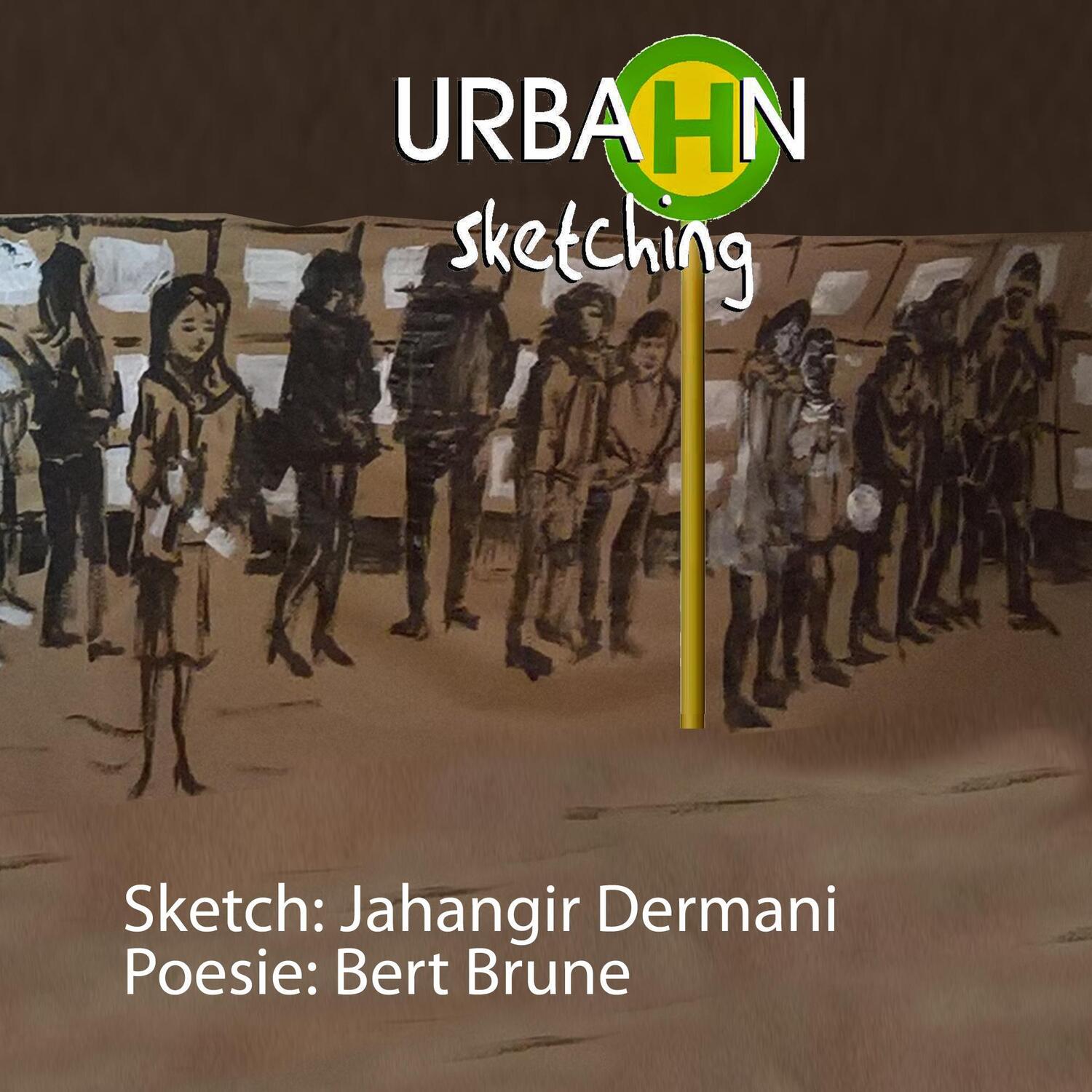 Cover: 9783743175402 | Urba(h)n Sketching | Meine Skizzen in Bus und Bahn | Dermani (u. a.)